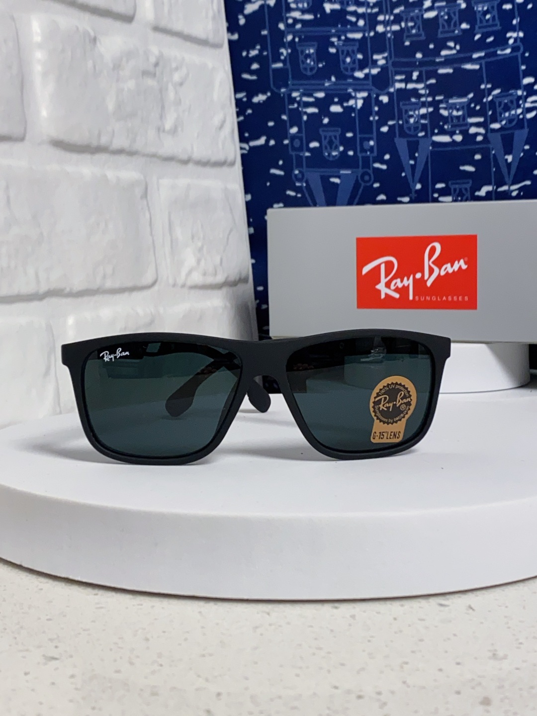 RayBan 雷朋 2025新款运动墨镜男女跑步骑行防风眼镜开车钓鱼太阳镜 高品质玻璃镜片 RB8356