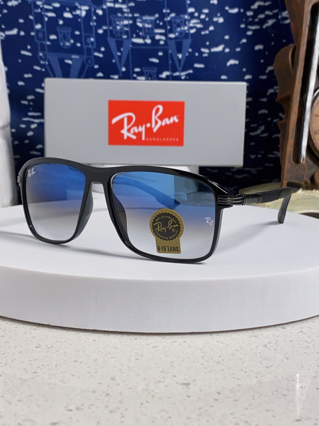 RayBan雷朋 2025新款玻璃太阳镜防紫外线防强光镜片男女通用墨镜新款高档高清RB8029