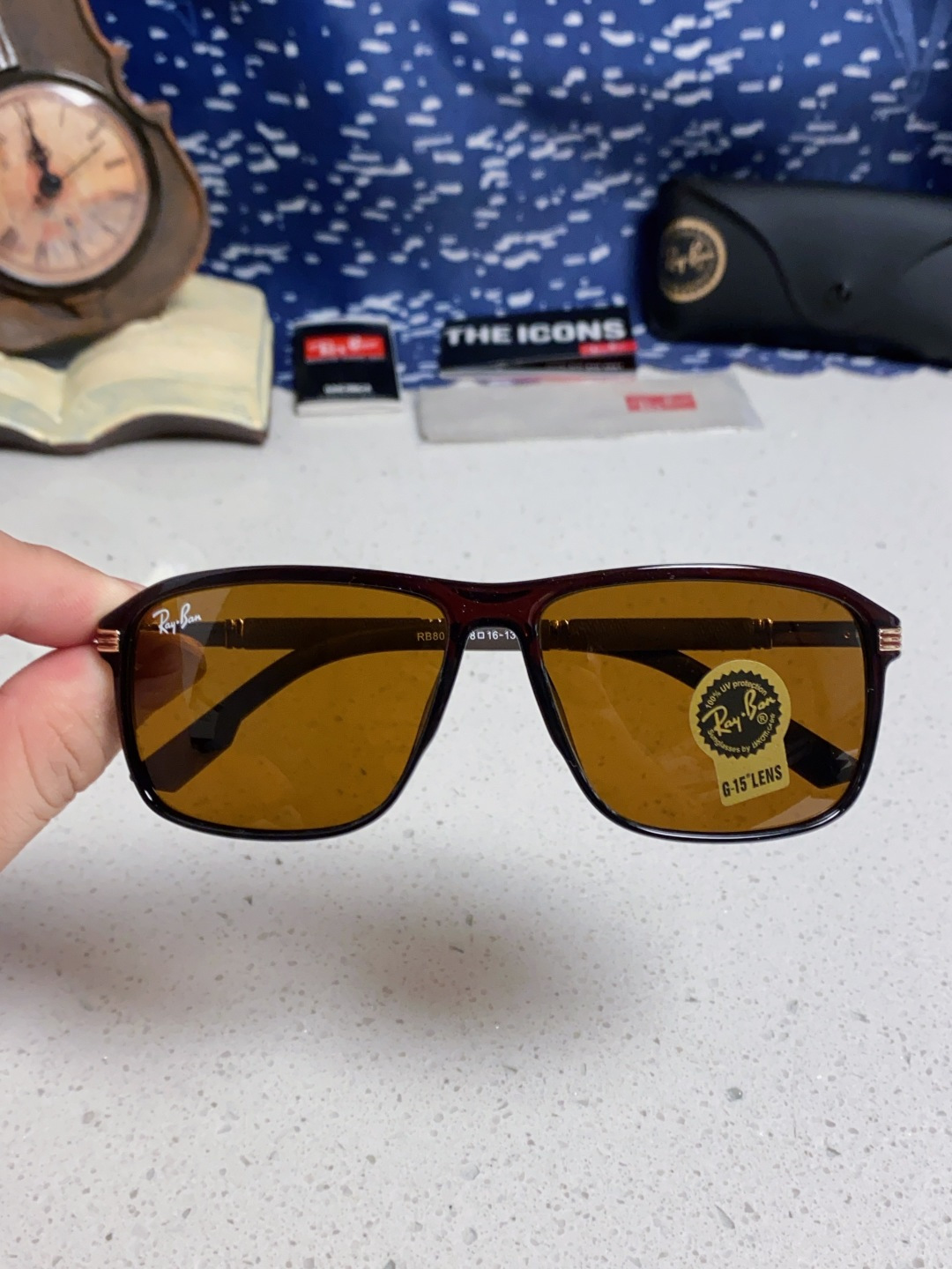 RayBan雷朋 2025新款玻璃太阳镜防紫外线防强光镜片男女通用墨镜新款高档高清RB8029