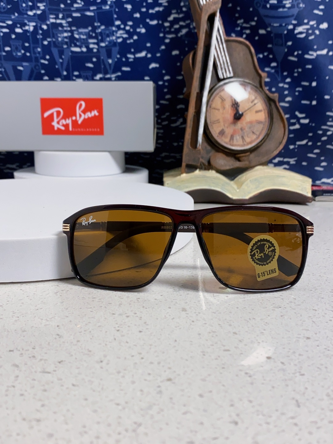 RayBan雷朋 2025新款玻璃太阳镜防紫外线防强光镜片男女通用墨镜新款高档高清RB8029