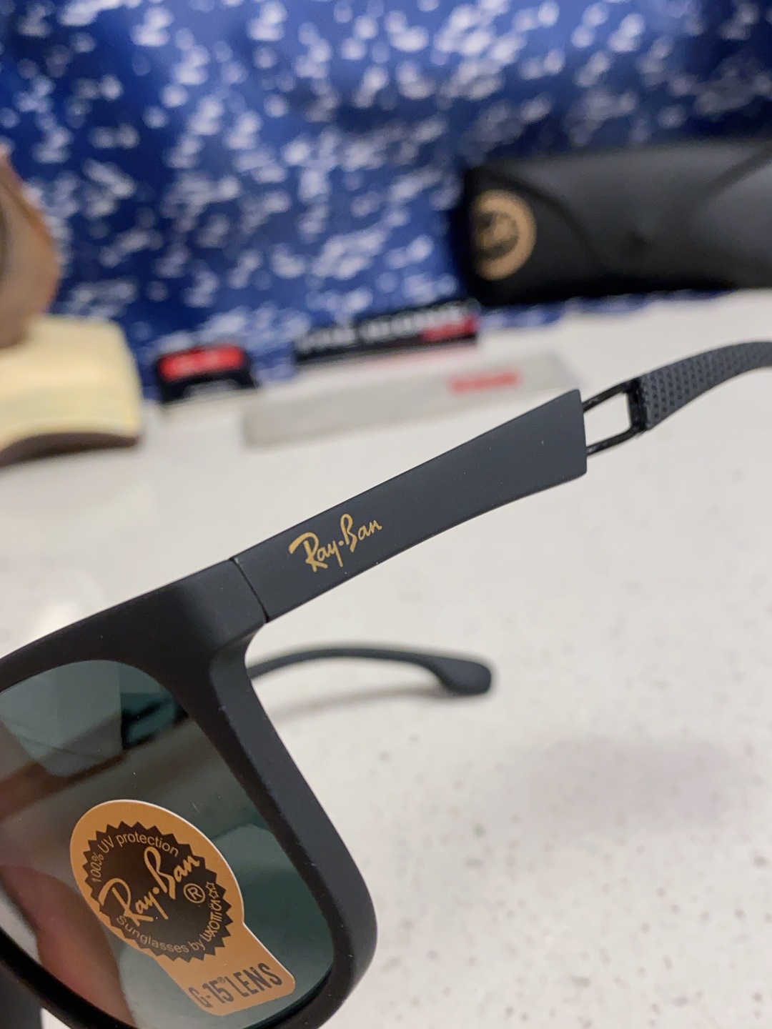 RayBan 雷朋 2025新款运动墨镜男女跑步骑行防风眼镜开车钓鱼太阳镜 高品质玻璃镜片 RB8356