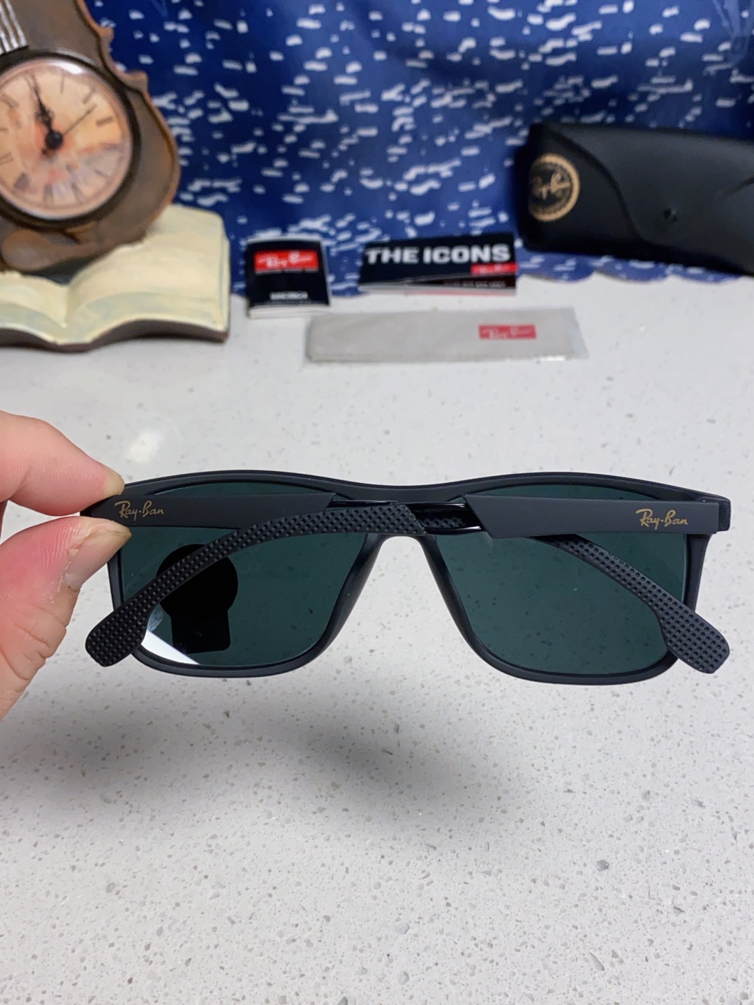 RayBan 雷朋 2025新款运动墨镜男女跑步骑行防风眼镜开车钓鱼太阳镜 高品质玻璃镜片 RB8356