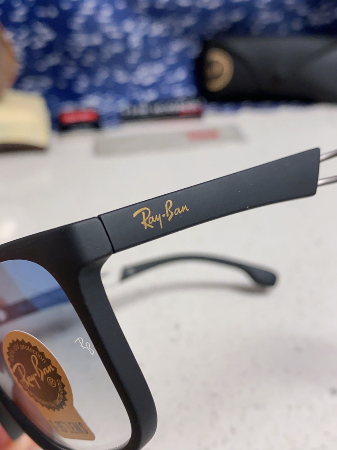 RayBan 雷朋 2025新款运动墨镜男女跑步骑行防风眼镜开车钓鱼太阳镜 高品质玻璃镜片 RB8356