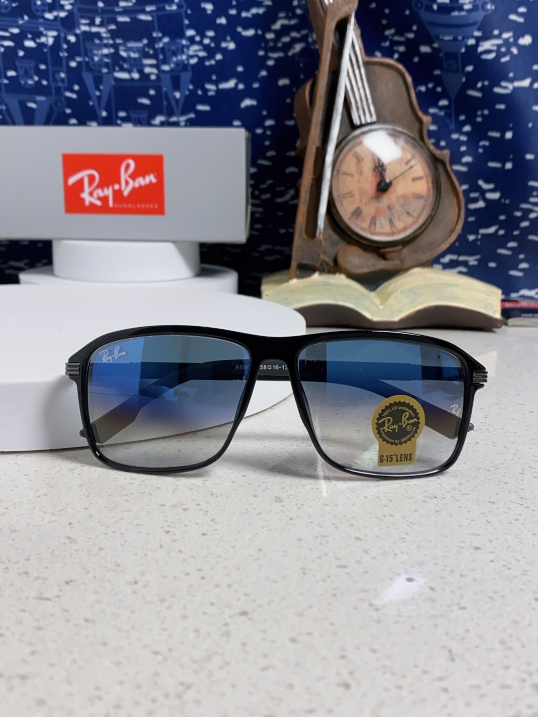 RayBan雷朋 2025新款玻璃太阳镜防紫外线防强光镜片男女通用墨镜新款高档高清RB8029