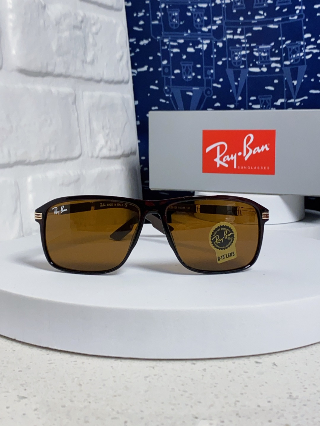 RayBan雷朋 2025新款玻璃太阳镜防紫外线防强光镜片男女通用墨镜新款高档高清RB8029