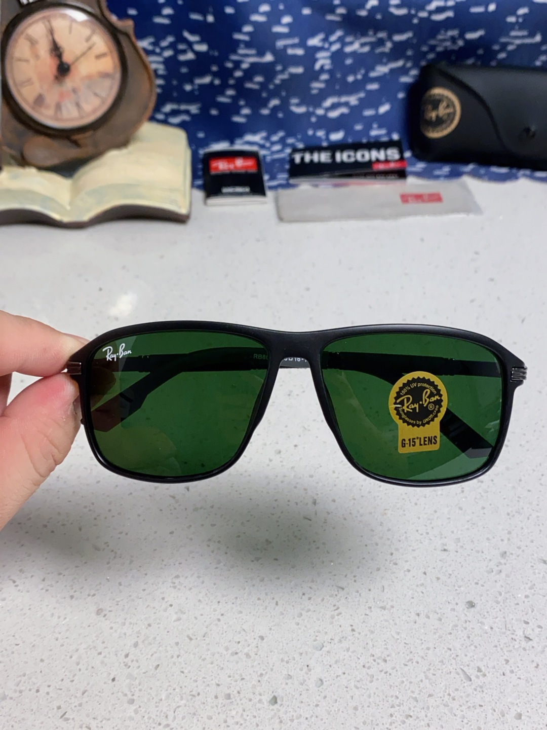 RayBan雷朋 2025新款玻璃太阳镜防紫外线防强光镜片男女通用墨镜新款高档高清RB8029