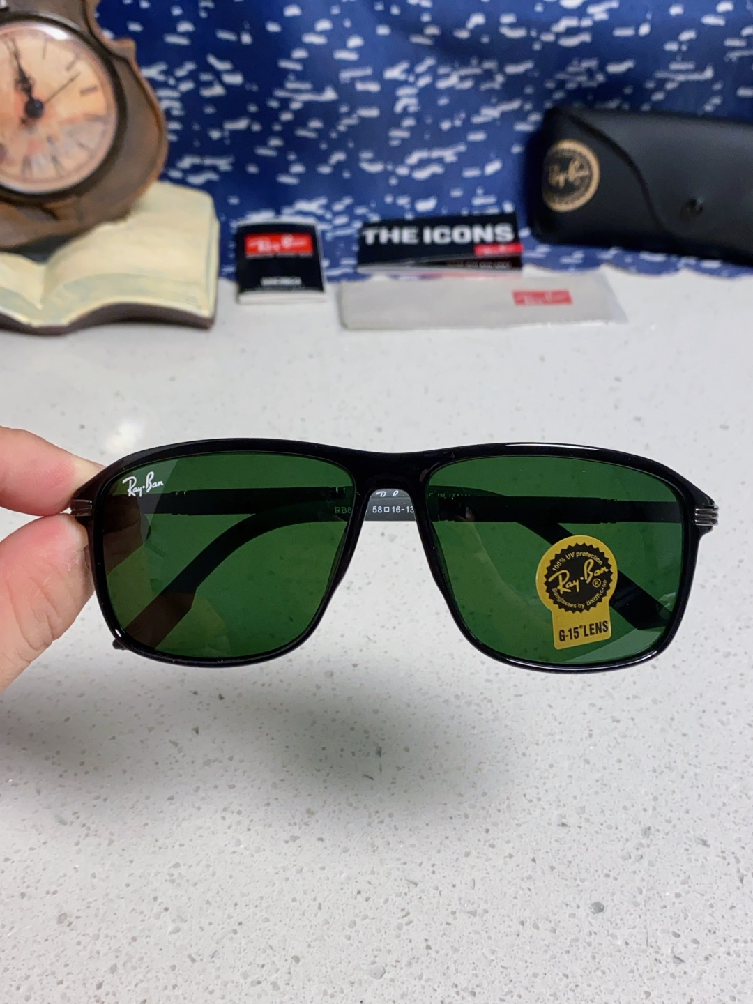 RayBan雷朋 2025新款玻璃太阳镜防紫外线防强光镜片男女通用墨镜新款高档高清RB8029