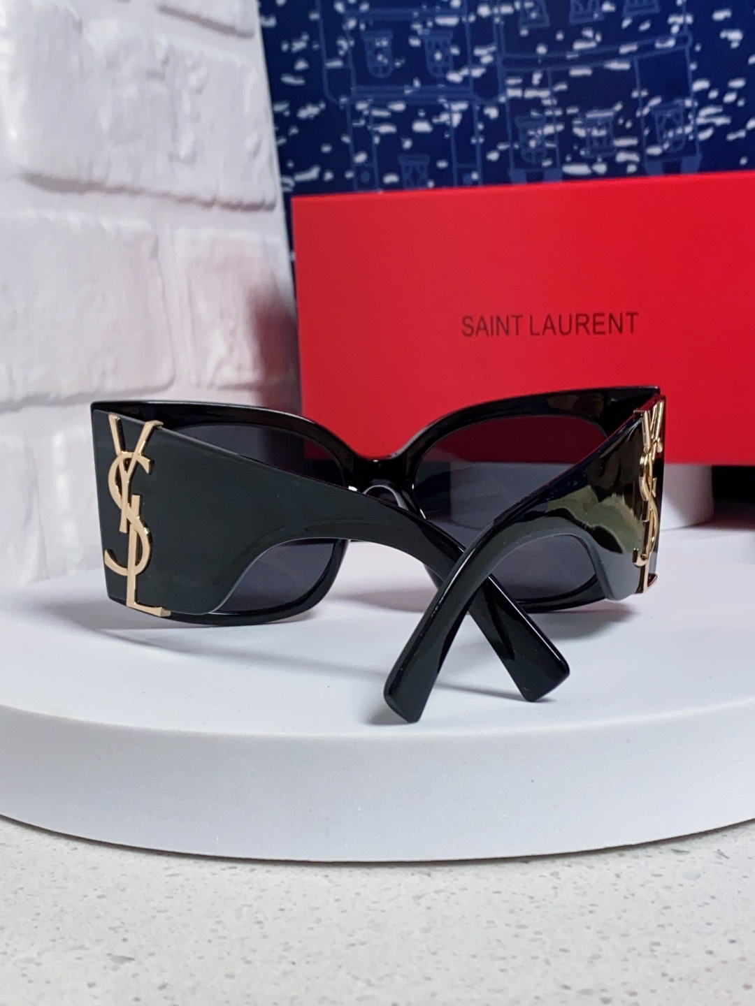 Saint Lauren圣罗兰 2025新款YSL宽边墨镜女款 大框眼镜高级感气质太阳镜显脸小 女士墨镜