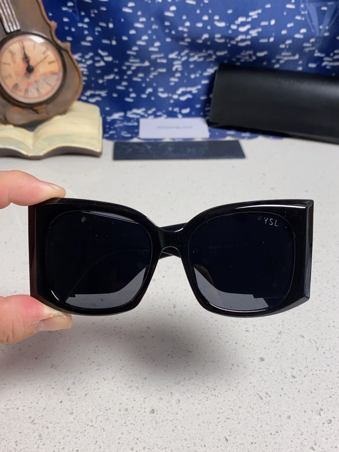 Saint Lauren圣罗兰 2025新款YSL宽边墨镜女款 大框眼镜高级感气质太阳镜显脸小 女士墨镜