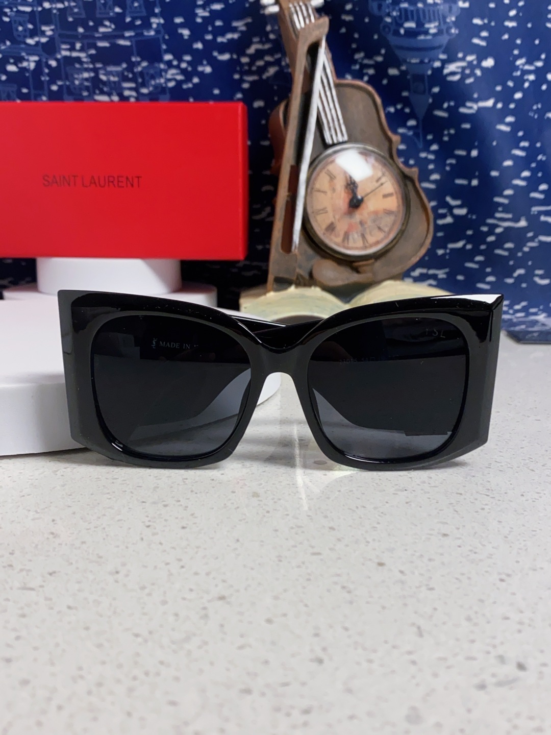 Saint Lauren圣罗兰 2025新款YSL宽边墨镜女款 大框眼镜高级感气质太阳镜显脸小 女士墨镜