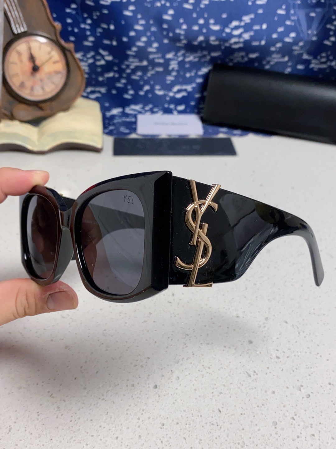 Saint Lauren圣罗兰 2025新款YSL宽边墨镜女款 大框眼镜高级感气质太阳镜显脸小 女士墨镜