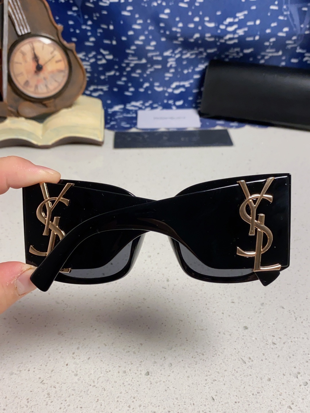 Saint Lauren圣罗兰 2025新款YSL宽边墨镜女款 大框眼镜高级感气质太阳镜显脸小 女士墨镜