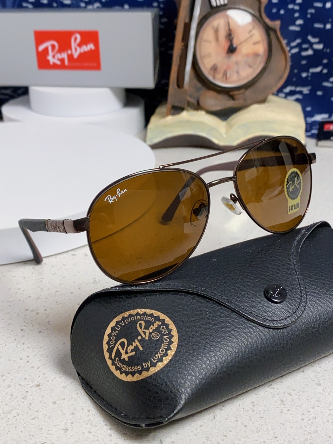 RayBan雷朋 2025新款钢化玻璃镜片太阳镜男士司机驾驶开车钓鱼眼镜女墨镜男女通用 RB4820