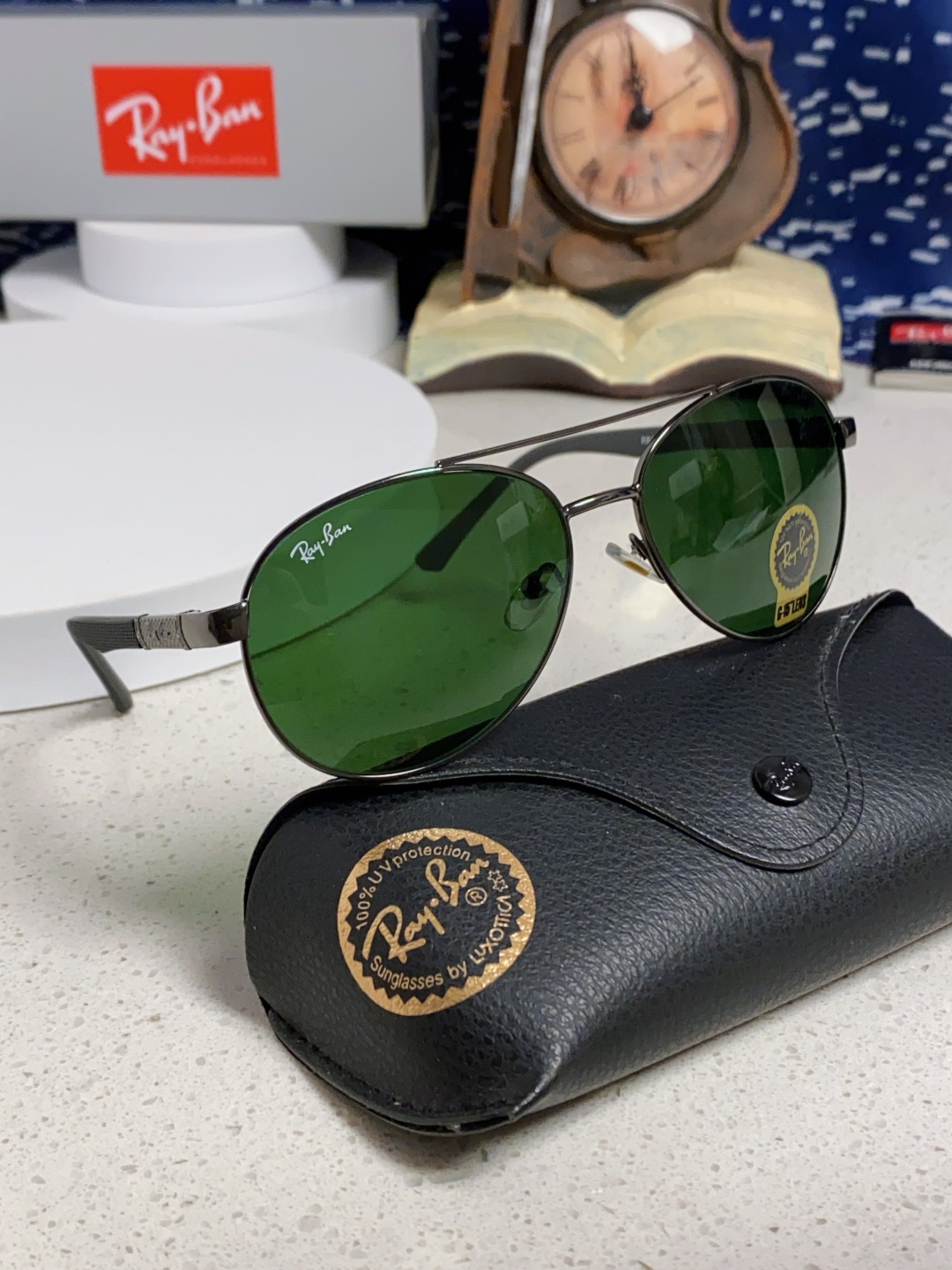 RayBan雷朋 2025新款钢化玻璃镜片太阳镜男士司机驾驶开车钓鱼眼镜女墨镜男女通用 RB4820