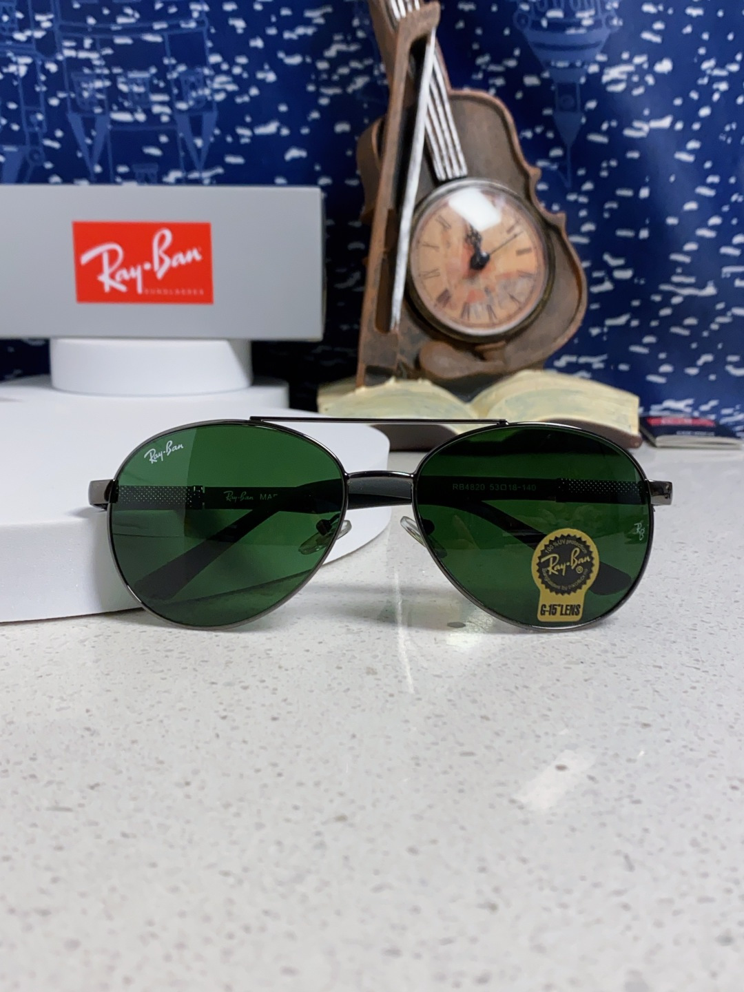 RayBan雷朋 2025新款钢化玻璃镜片太阳镜男士司机驾驶开车钓鱼眼镜女墨镜男女通用 RB4820