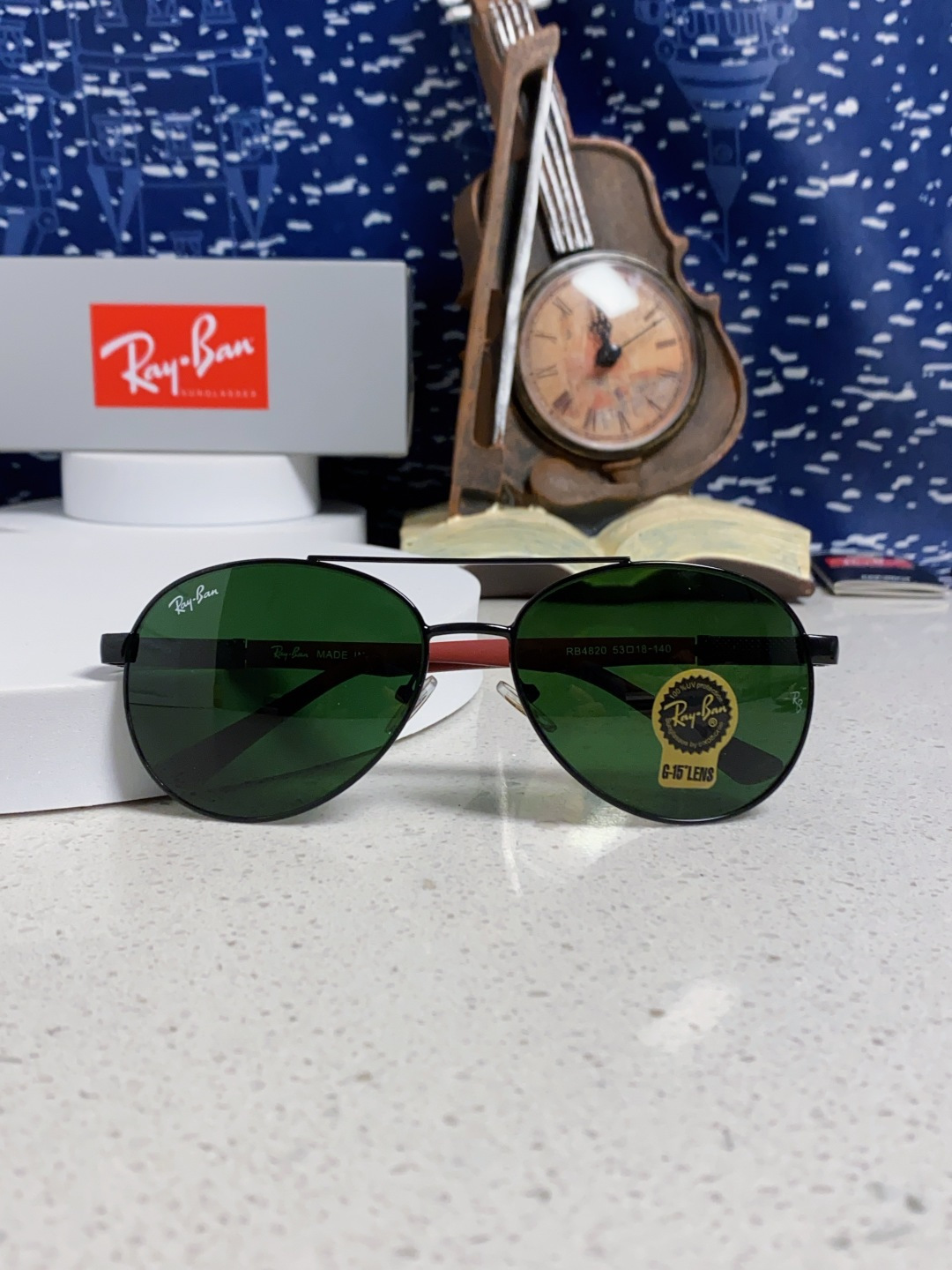 RayBan雷朋 2025新款钢化玻璃镜片太阳镜男士司机驾驶开车钓鱼眼镜女墨镜男女通用 RB4820