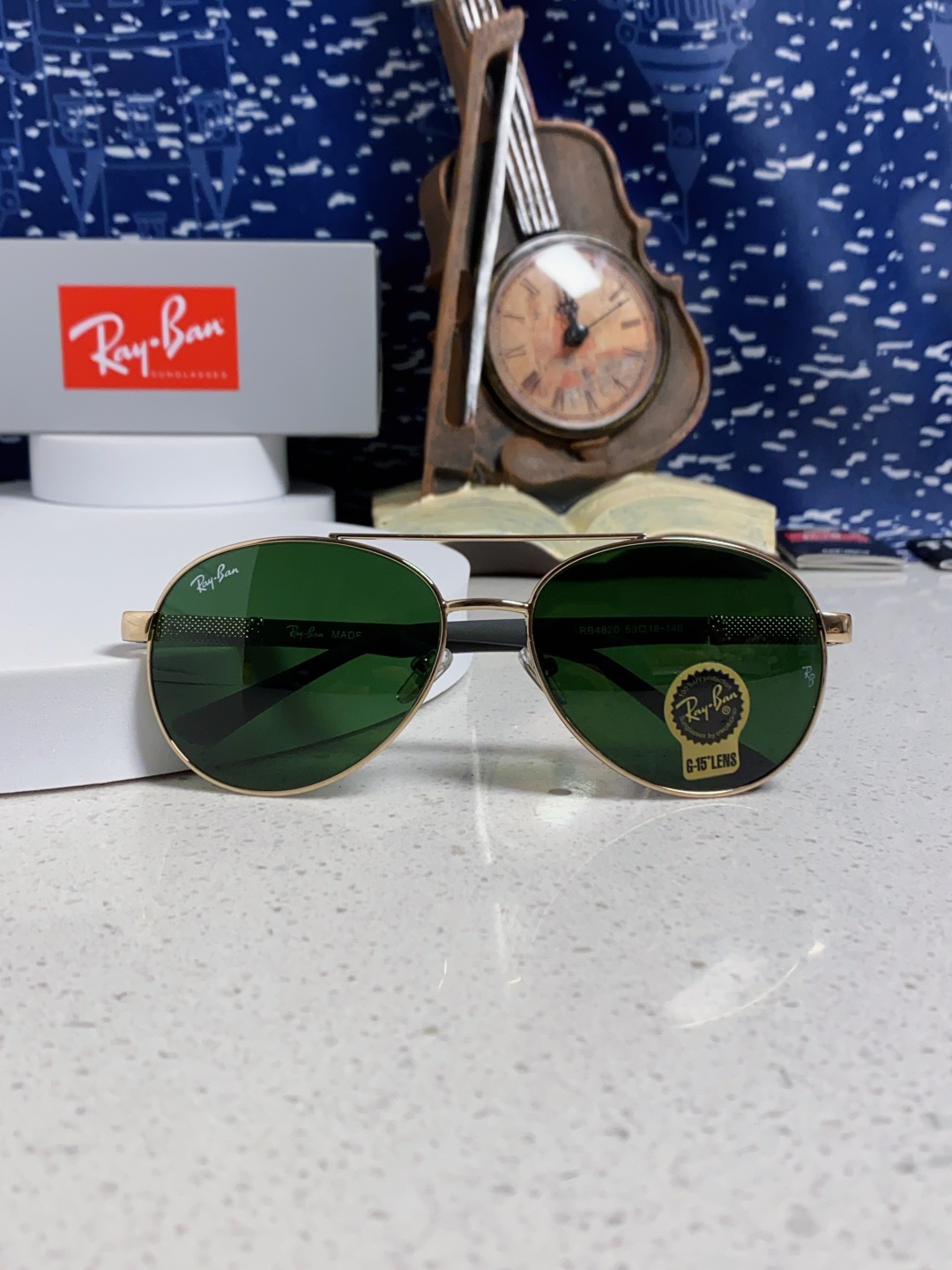 RayBan雷朋 2025新款钢化玻璃镜片太阳镜男士司机驾驶开车钓鱼眼镜女墨镜男女通用 RB4820