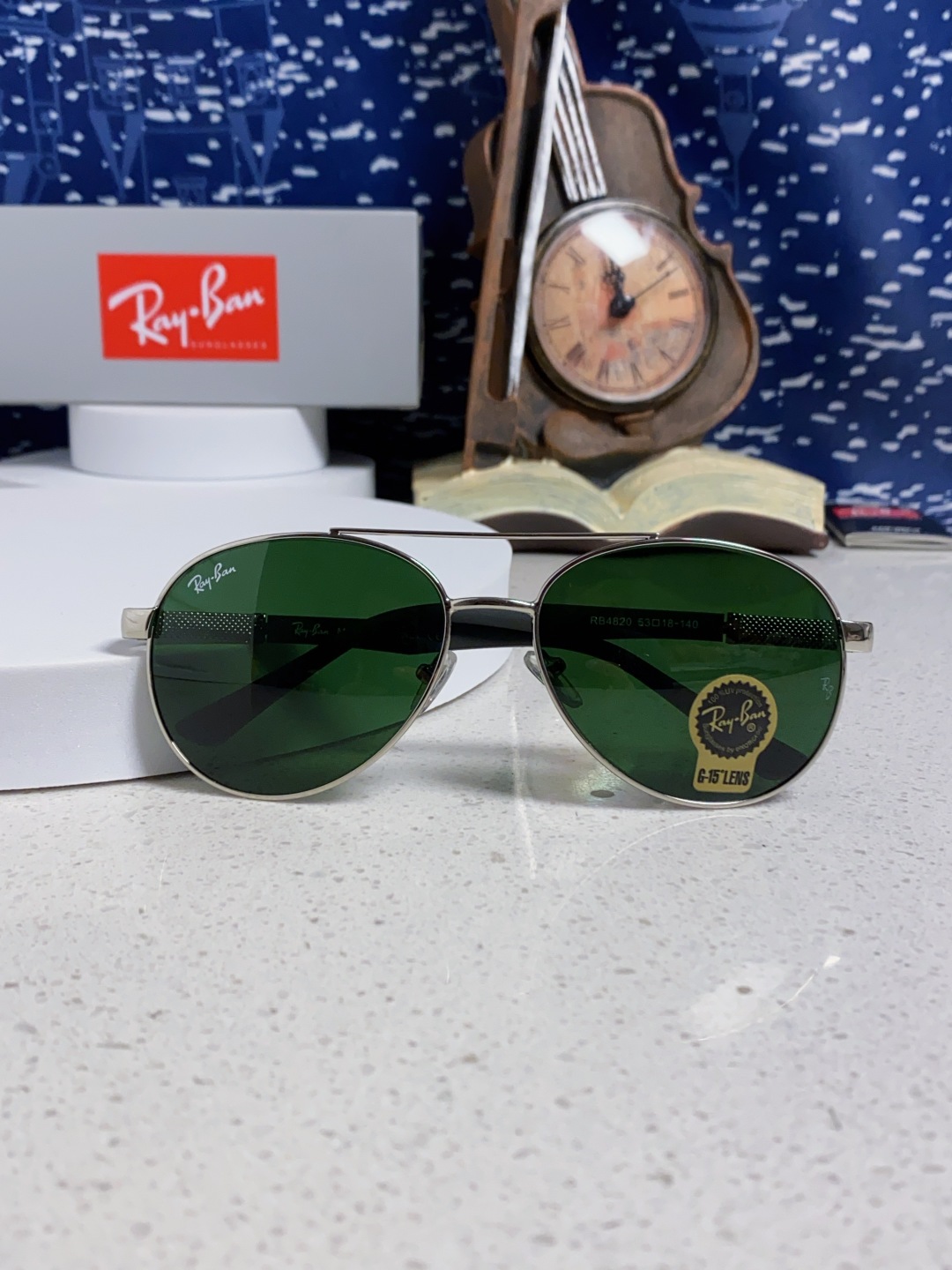 RayBan雷朋 2025新款钢化玻璃镜片太阳镜男士司机驾驶开车钓鱼眼镜女墨镜男女通用 RB4820
