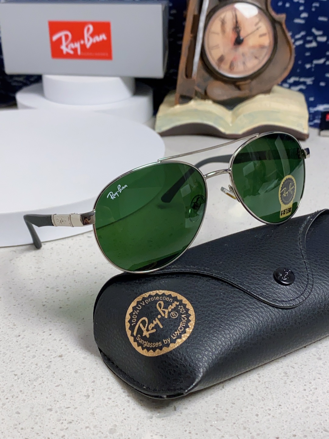 RayBan雷朋 2025新款钢化玻璃镜片太阳镜男士司机驾驶开车钓鱼眼镜女墨镜男女通用 RB4820