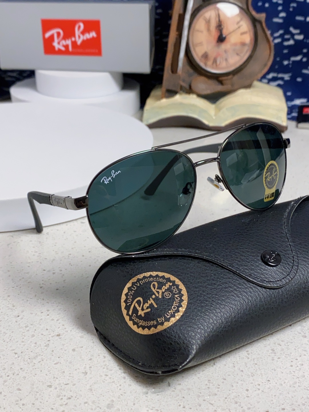 RayBan雷朋 2025新款钢化玻璃镜片太阳镜男士司机驾驶开车钓鱼眼镜女墨镜男女通用 RB4820