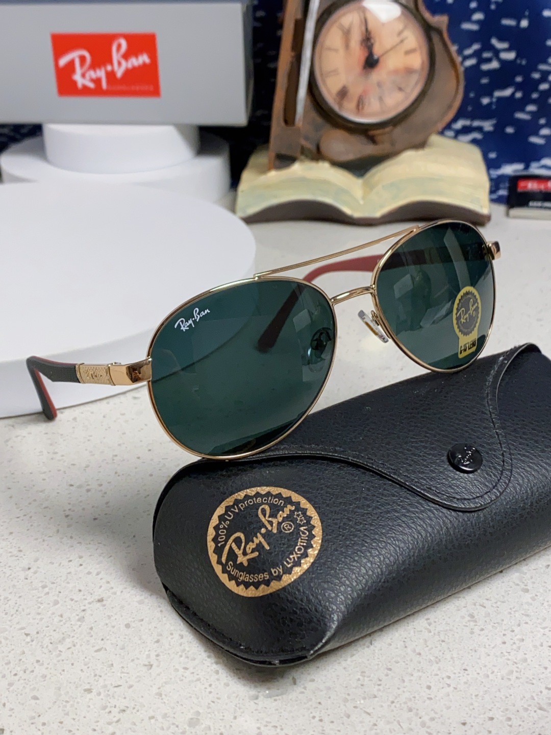 RayBan雷朋 2025新款钢化玻璃镜片太阳镜男士司机驾驶开车钓鱼眼镜女墨镜男女通用 RB4820