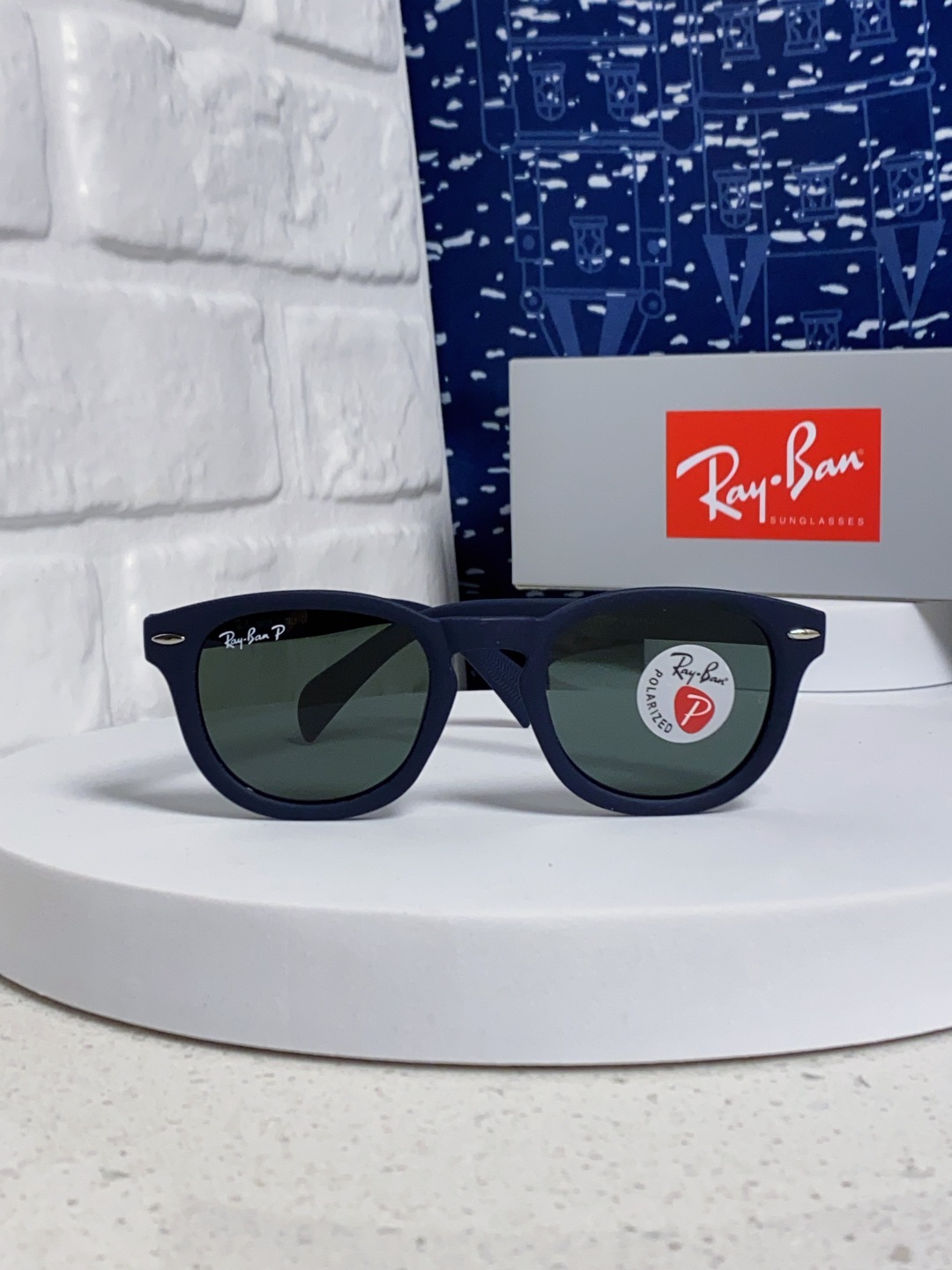 RayBan 雷朋 偏光镜片 复古超强磨砂质感 椭圆偏光墨镜网红高级感ins韩版眼镜圆脸街拍太阳镜酷 R