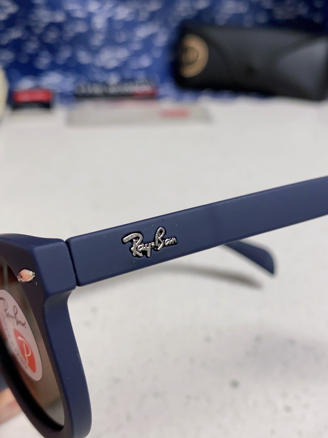 RayBan 雷朋 偏光镜片 复古超强磨砂质感 椭圆偏光墨镜网红高级感ins韩版眼镜圆脸街拍太阳镜酷 R