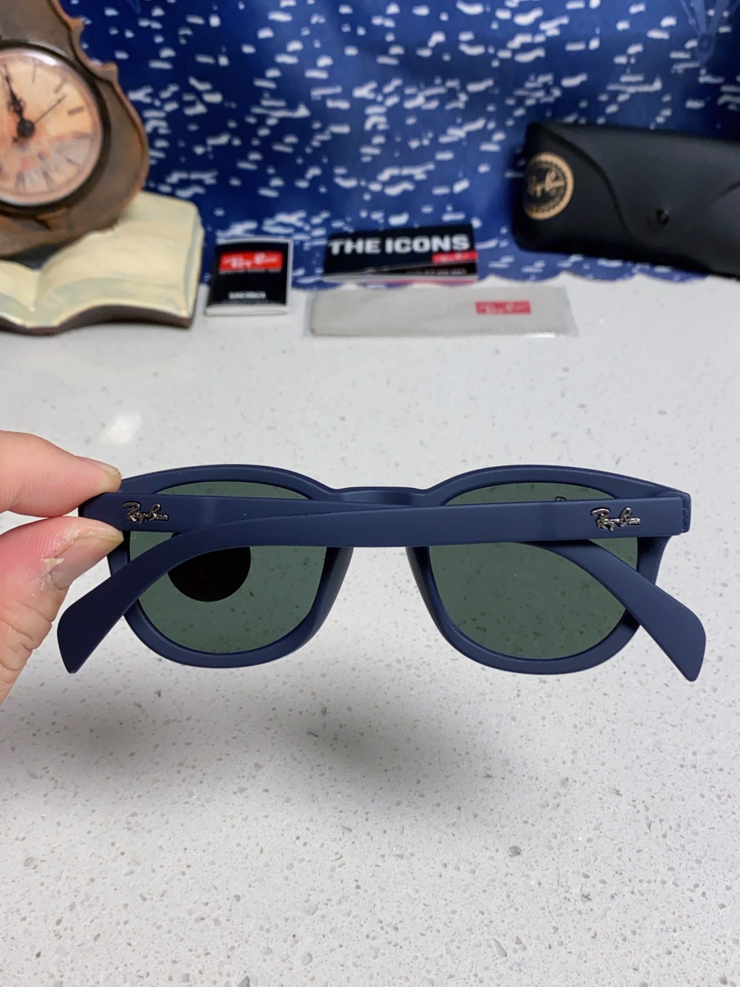 RayBan 雷朋 偏光镜片 复古超强磨砂质感 椭圆偏光墨镜网红高级感ins韩版眼镜圆脸街拍太阳镜酷 R