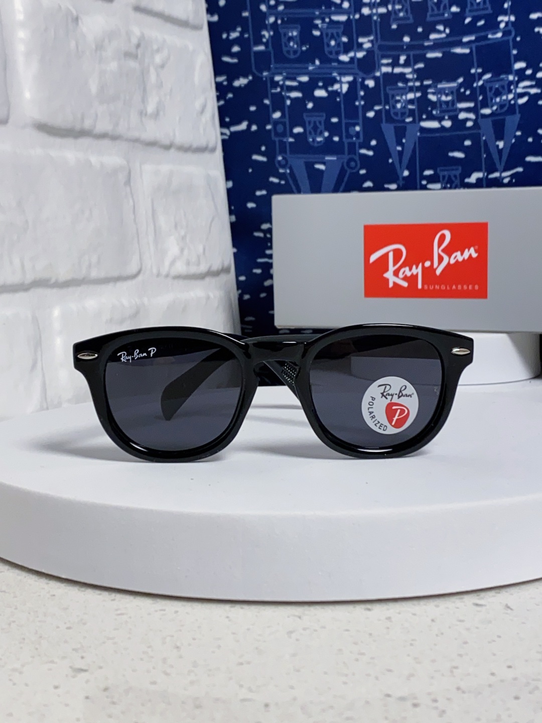 RayBan 雷朋 偏光镜片 复古超强磨砂质感 椭圆偏光墨镜网红高级感ins韩版眼镜圆脸街拍太阳镜酷 R