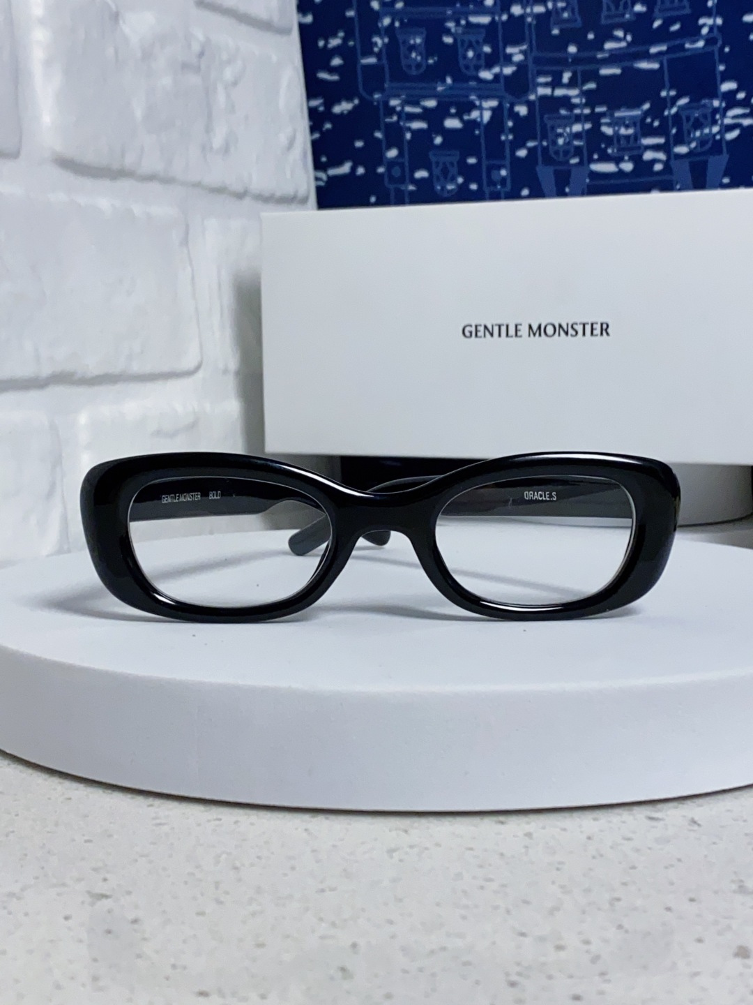 Gentle Moster(GM) gm新款多巴胺椭圆小脸猫眼防晒太阳眼镜高级感女士墨镜 星星图案点缀 