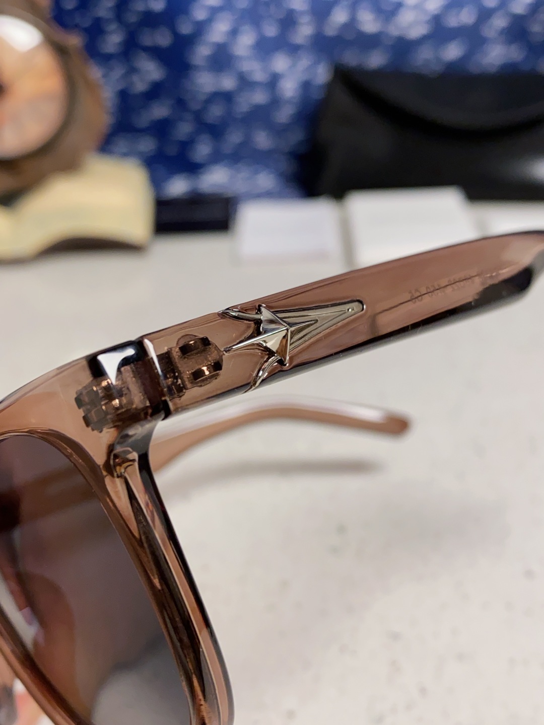 Gentle Moster(GM) 韩版个性撞色墨镜女ins高级感星空系超黑大脸太阳镜男防紫外线潮 型号