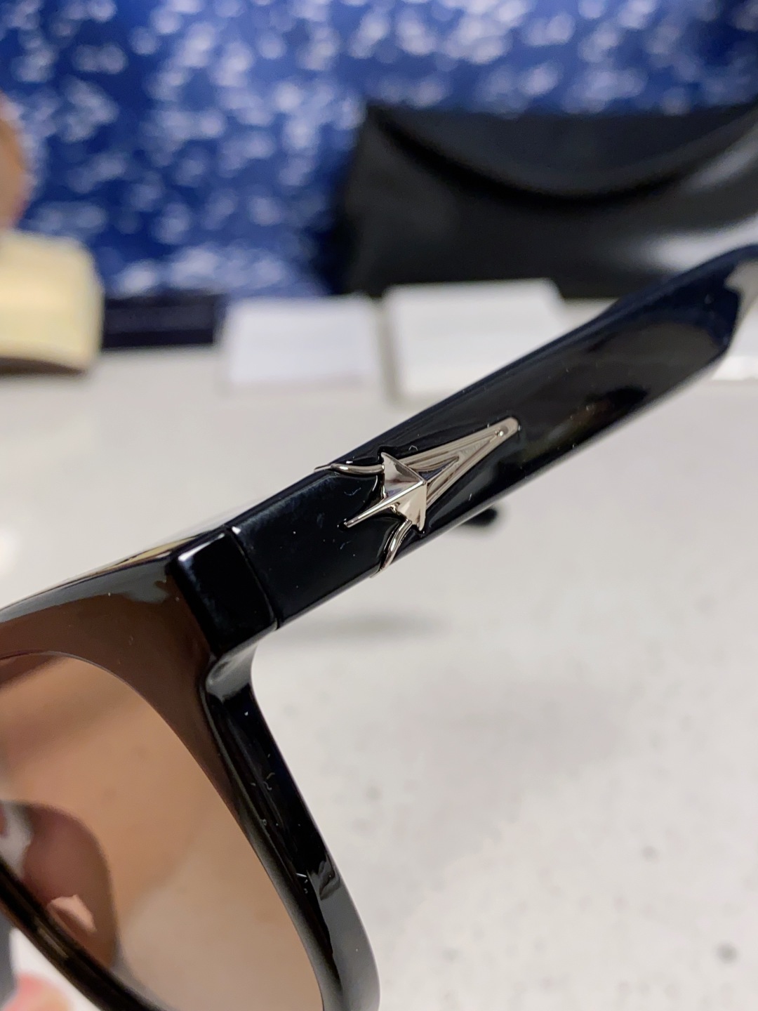 Gentle Moster(GM) 韩版个性撞色墨镜女ins高级感星空系超黑大脸太阳镜男防紫外线潮 型号