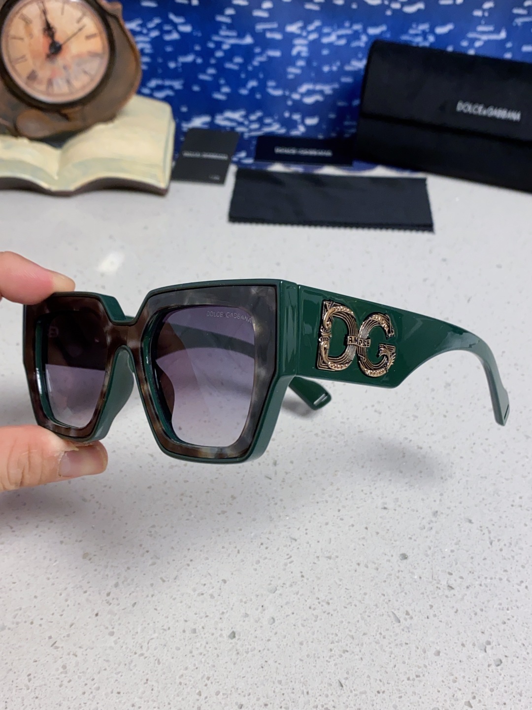 Dolce&Gabbana杜嘉班纳 2025新款DG欧美新款轻奢风潮方框时尚太阳镜女士高级感遮阳墨镜