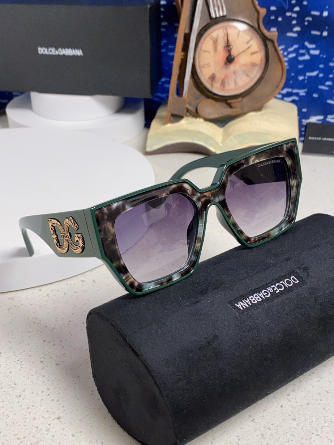 Dolce&Gabbana杜嘉班纳 2025新款DG欧美新款轻奢风潮方框时尚太阳镜女士高级感遮阳墨镜