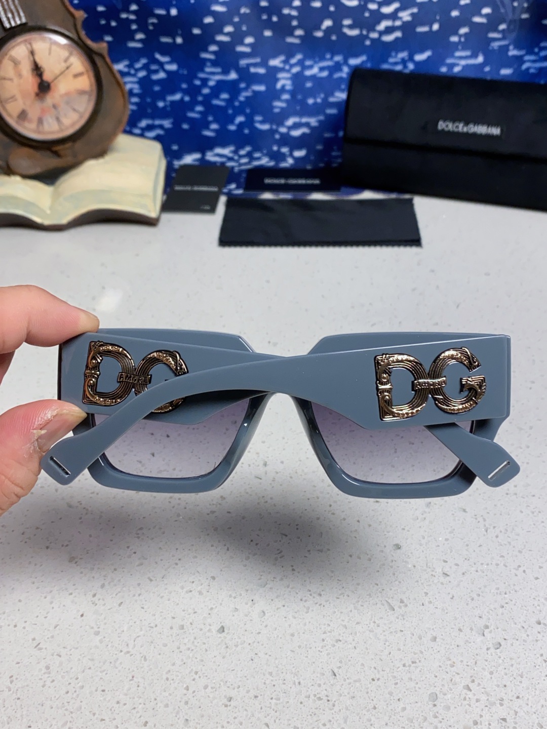 Dolce&Gabbana杜嘉班纳 2025新款DG欧美新款轻奢风潮方框时尚太阳镜女士高级感遮阳墨镜