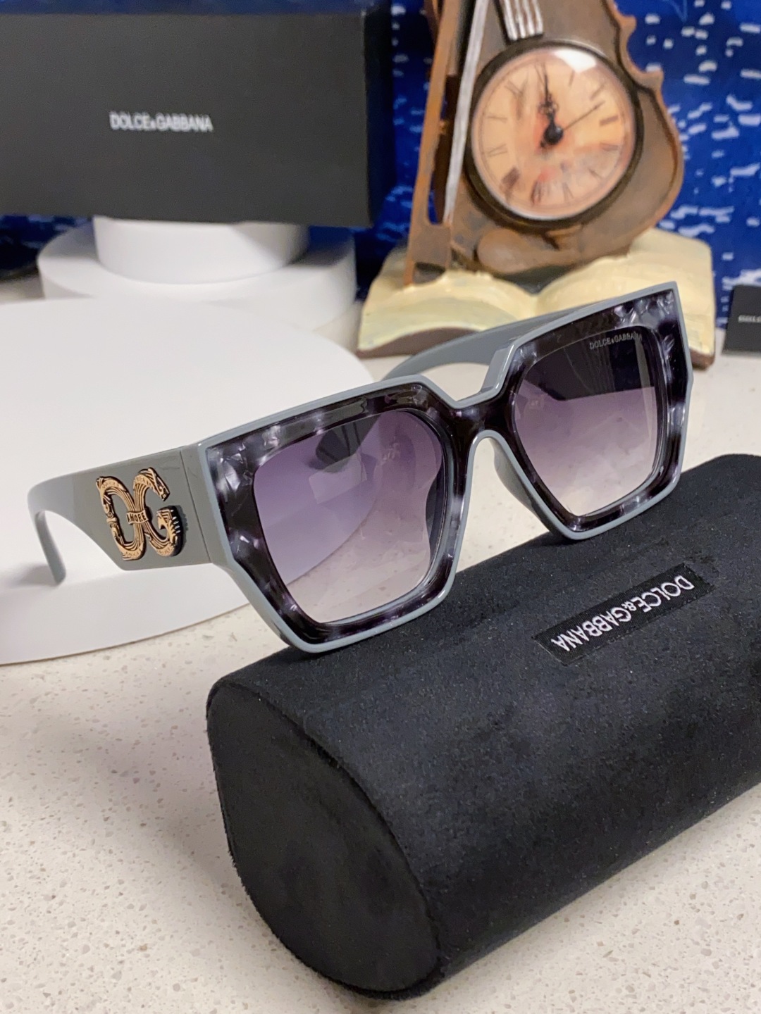 Dolce&Gabbana杜嘉班纳 2025新款DG欧美新款轻奢风潮方框时尚太阳镜女士高级感遮阳墨镜