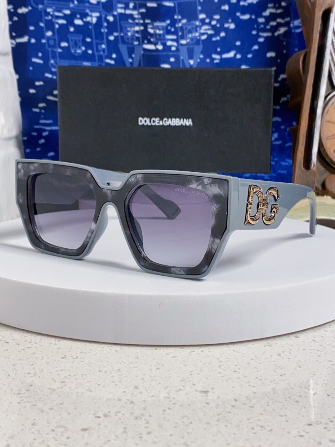 Dolce&Gabbana杜嘉班纳 2025新款DG欧美新款轻奢风潮方框时尚太阳镜女士高级感遮阳墨镜