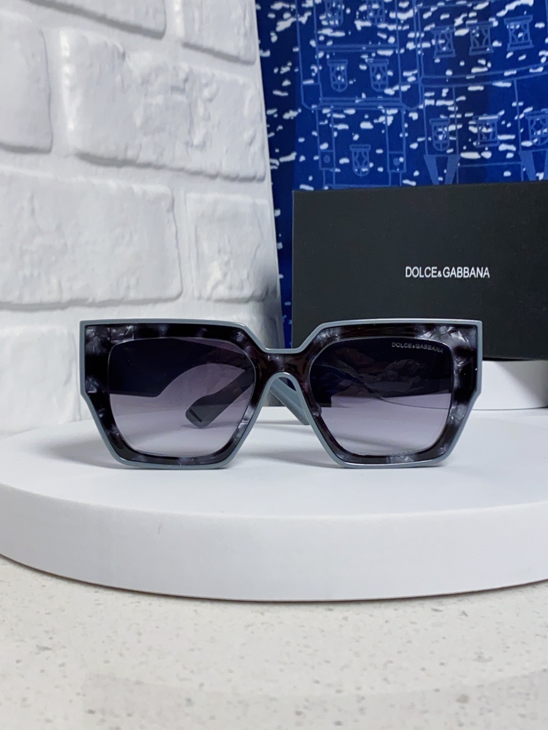 Dolce&Gabbana杜嘉班纳 2025新款DG欧美新款轻奢风潮方框时尚太阳镜女士高级感遮阳墨镜