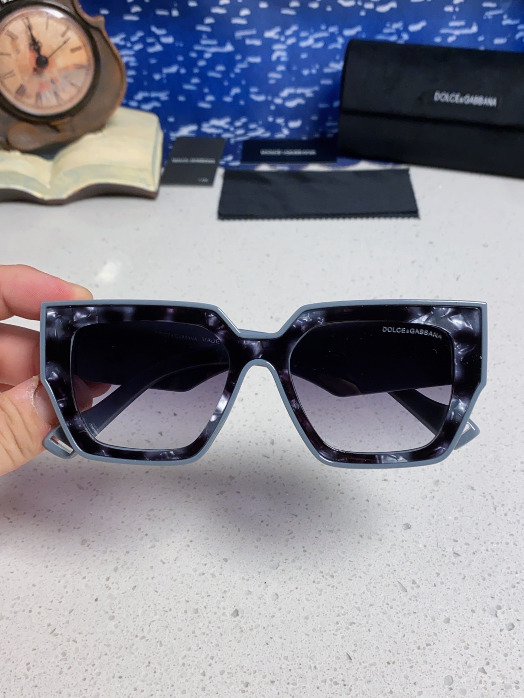 Dolce&Gabbana杜嘉班纳 2025新款DG欧美新款轻奢风潮方框时尚太阳镜女士高级感遮阳墨镜