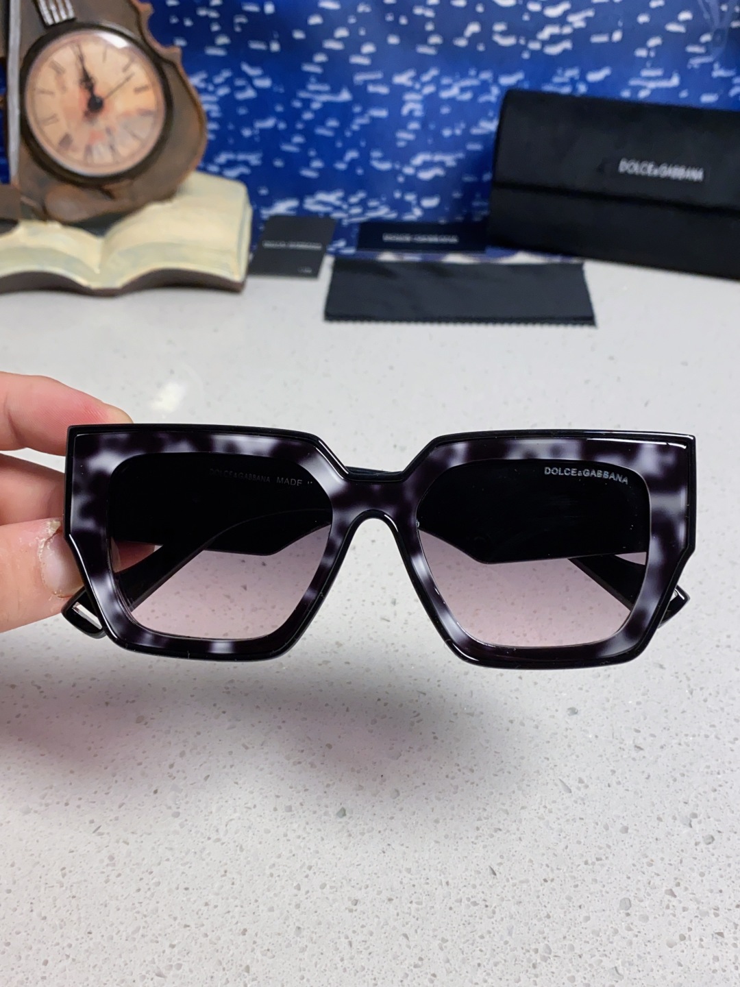 Dolce&Gabbana杜嘉班纳 2025新款DG欧美新款轻奢风潮方框时尚太阳镜女士高级感遮阳墨镜