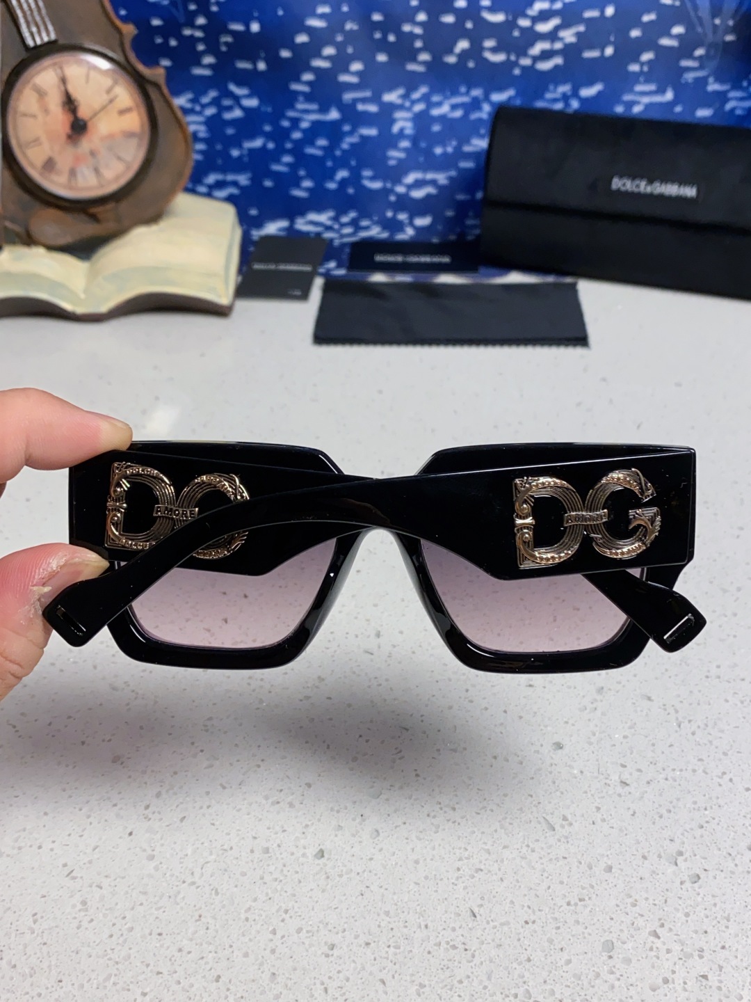 Dolce&Gabbana杜嘉班纳 2025新款DG欧美新款轻奢风潮方框时尚太阳镜女士高级感遮阳墨镜