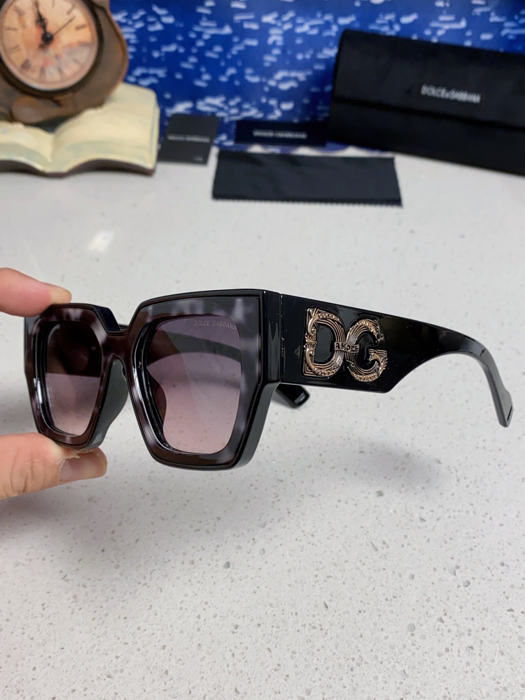 Dolce&Gabbana杜嘉班纳 2025新款DG欧美新款轻奢风潮方框时尚太阳镜女士高级感遮阳墨镜