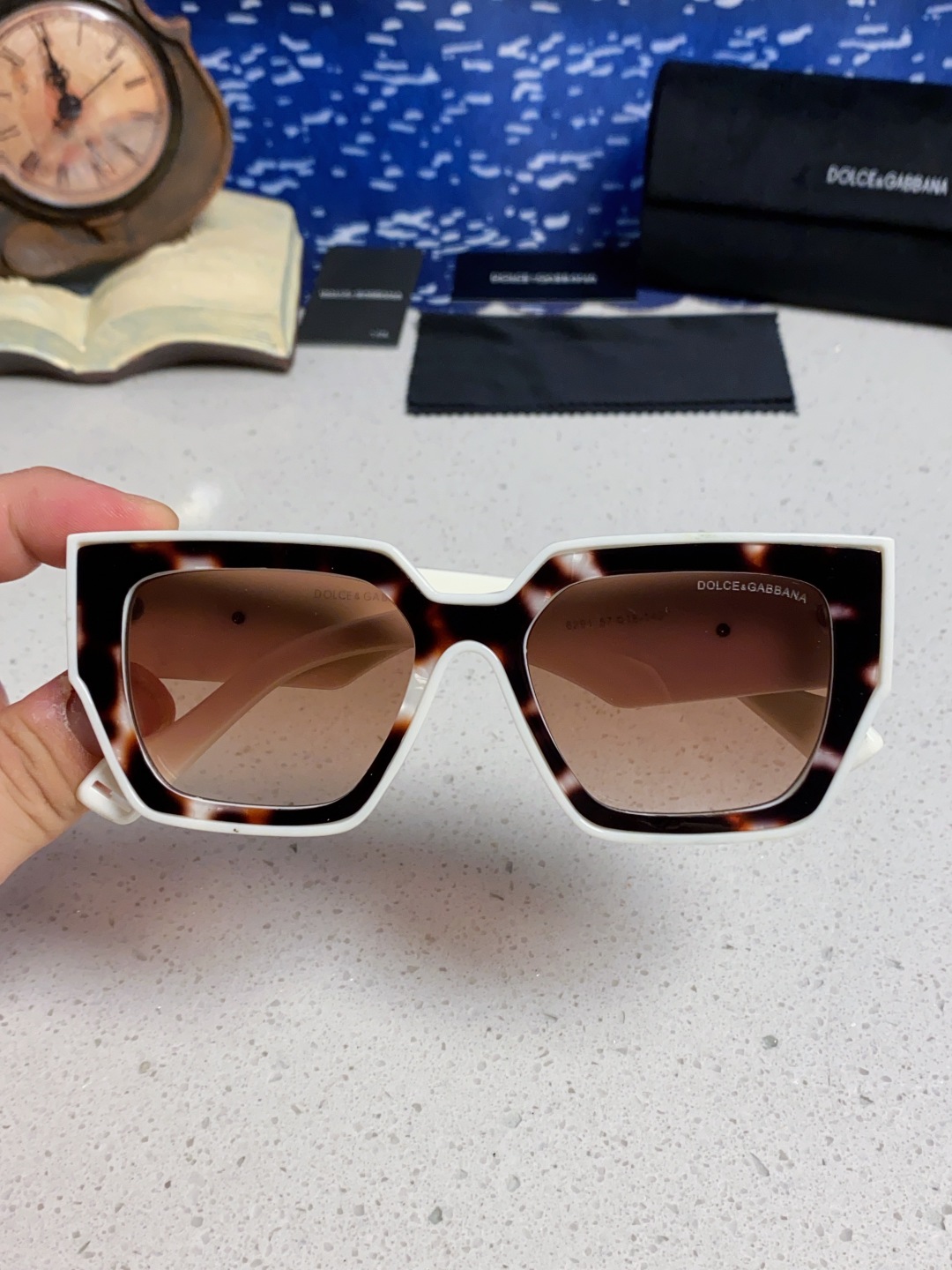 Dolce&Gabbana杜嘉班纳 2025新款DG欧美新款轻奢风潮方框时尚太阳镜女士高级感遮阳墨镜