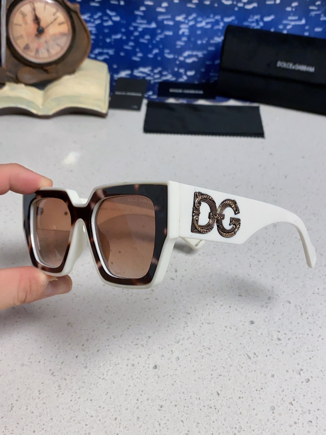 Dolce&Gabbana杜嘉班纳 2025新款DG欧美新款轻奢风潮方框时尚太阳镜女士高级感遮阳墨镜