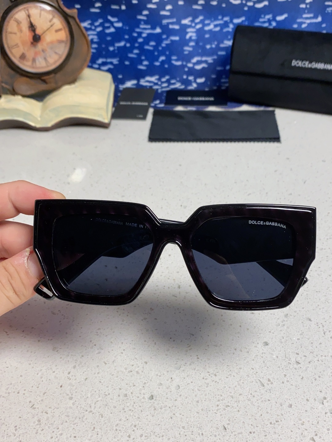 Dolce&Gabbana杜嘉班纳 2025新款DG欧美新款轻奢风潮方框时尚太阳镜女士高级感遮阳墨镜