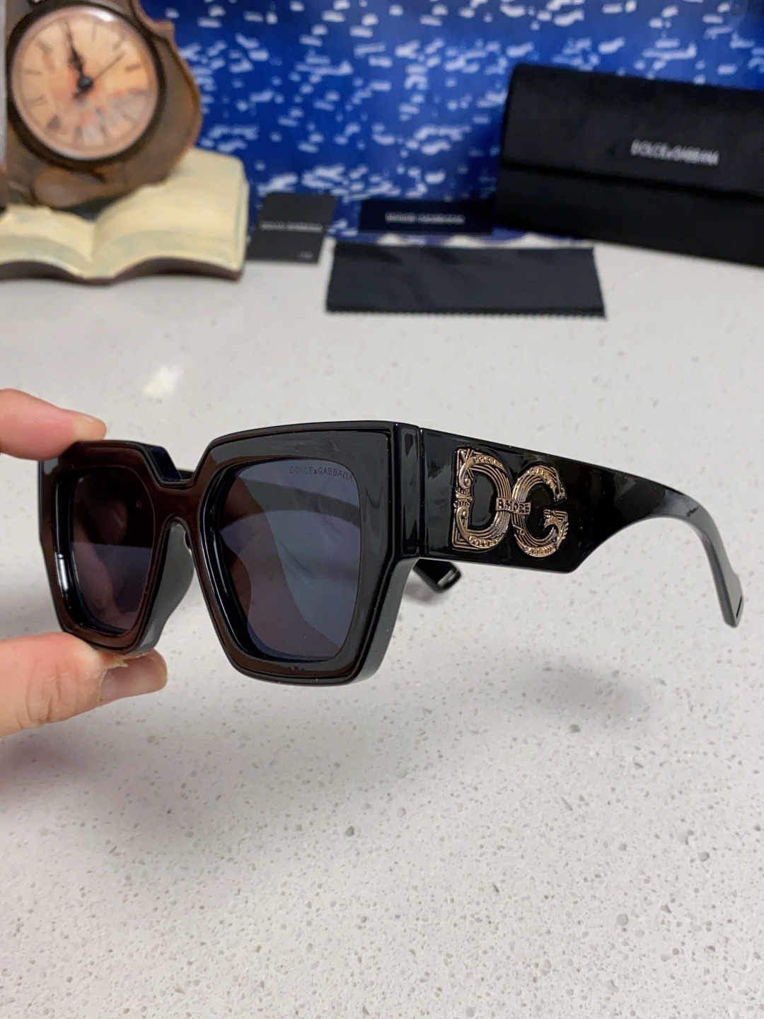 Dolce&Gabbana杜嘉班纳 2025新款DG欧美新款轻奢风潮方框时尚太阳镜女士高级感遮阳墨镜