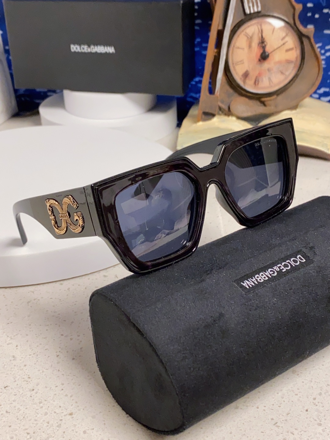 Dolce&Gabbana杜嘉班纳 2025新款DG欧美新款轻奢风潮方框时尚太阳镜女士高级感遮阳墨镜