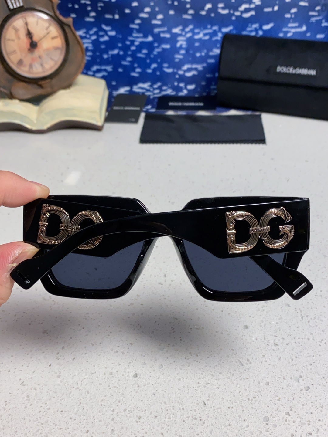 Dolce&Gabbana杜嘉班纳 2025新款DG欧美新款轻奢风潮方框时尚太阳镜女士高级感遮阳墨镜