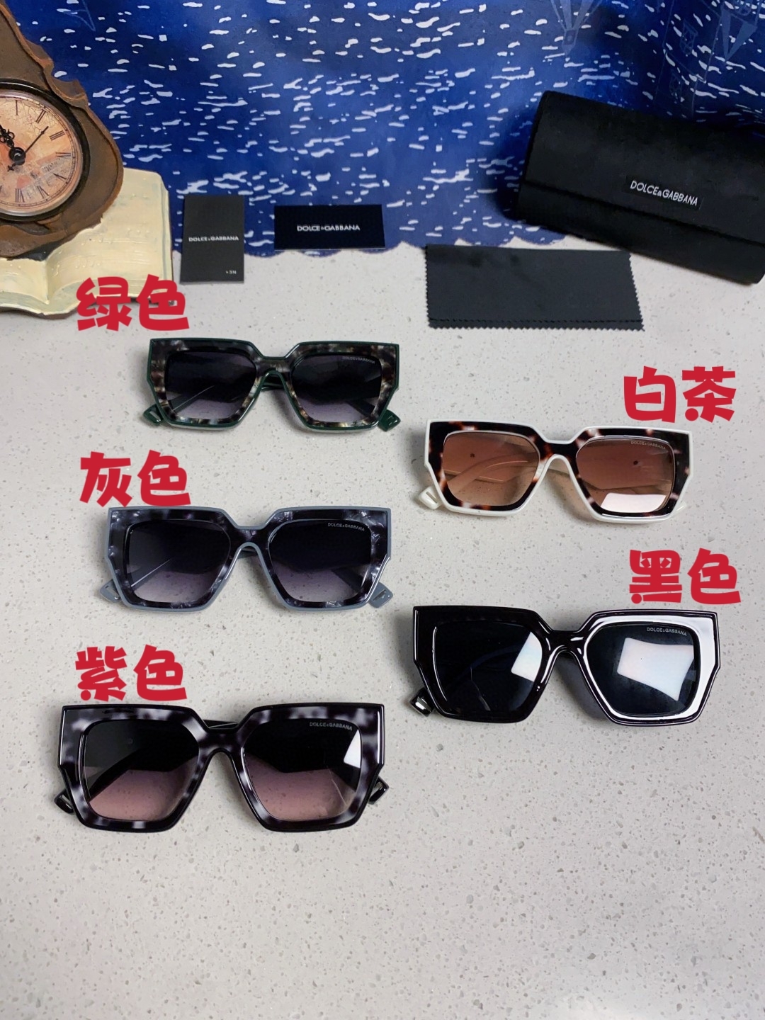 Dolce&Gabbana杜嘉班纳 2025新款DG欧美新款轻奢风潮方框时尚太阳镜女士高级感遮阳墨镜