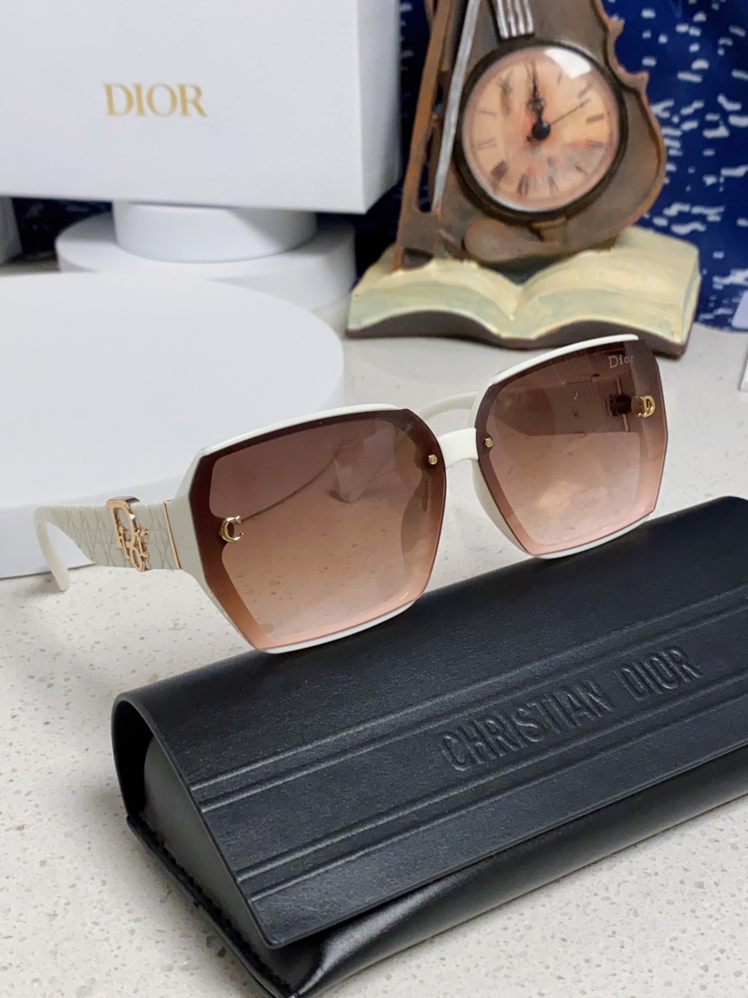 Dior迪奥 2025新款方形大框金属字母墨镜欧美时尚潮流个性网红女士太阳镜